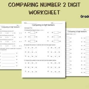 Comparing Numbers Worksheets | Printable