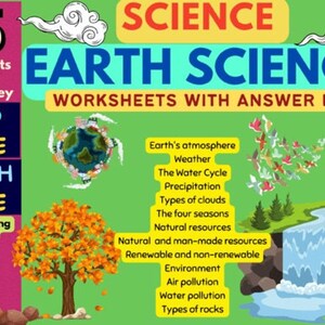 Earth Science Worksheets for 3rd & 4th Grade | Printable PDF