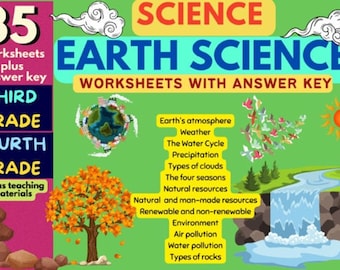 Earth Science Worksheets for 3rd & 4th Grade | Printable PDF