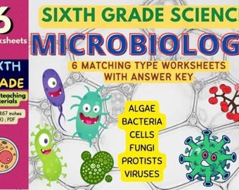 6Th Grade Science Microbiology Worksheets, Printable PDF with Answer Key