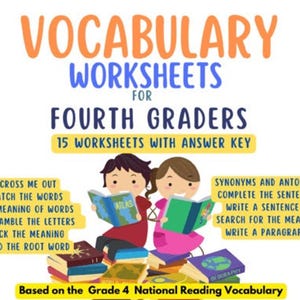 4Th Grade Vocabulary Worksheets | Printable PDF with Answer Key