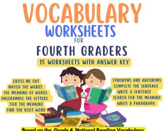 4Th Grade Vocabulary Worksheets | Printable PDF with Answer Key