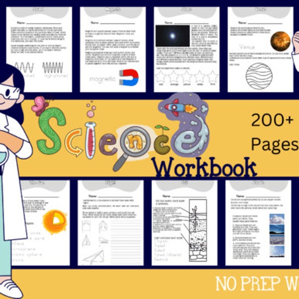 Science Workbook for Ages 6-8 | Printable