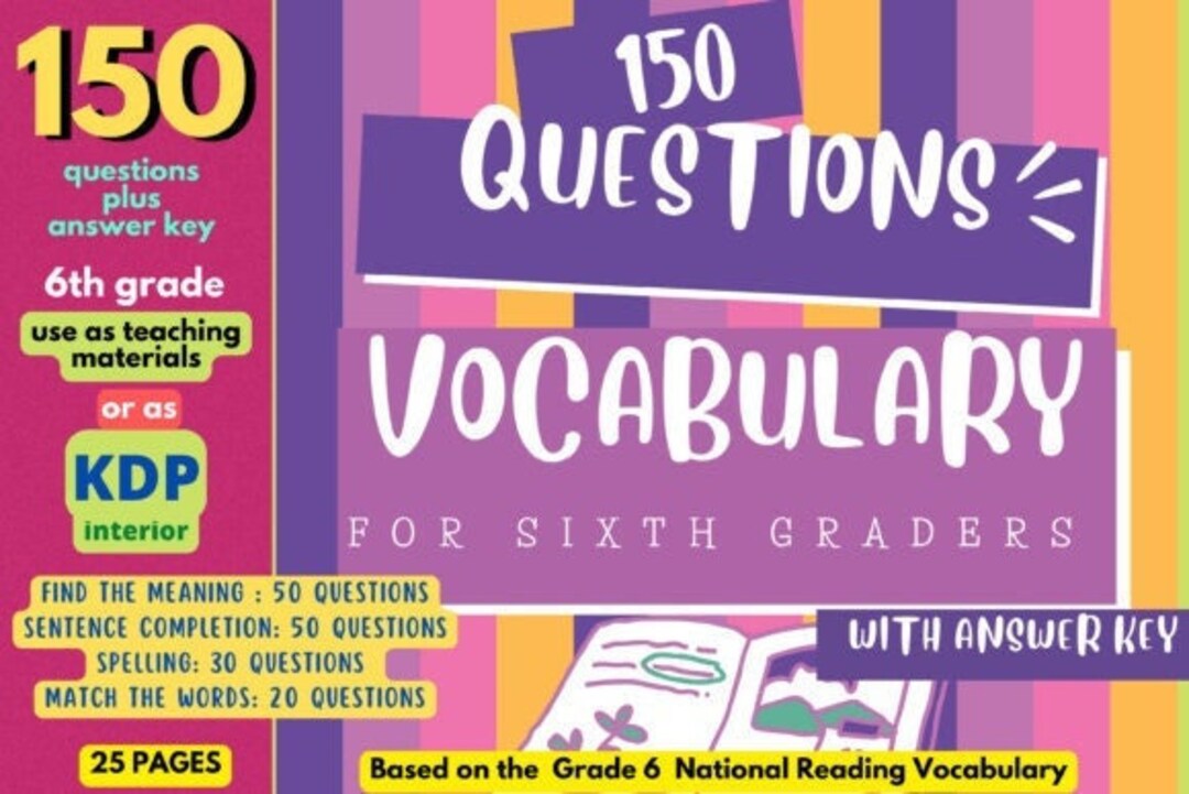 6th Grade Vocabulary Printable Worksheets