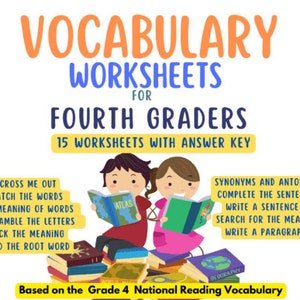 4th Grade Vocabulary Worksheets | Printable