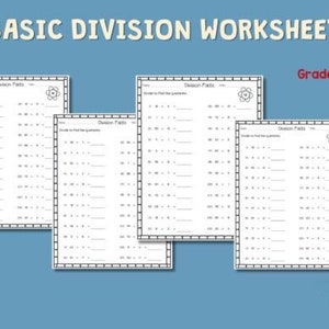 Basic Division Worksheets | Printable