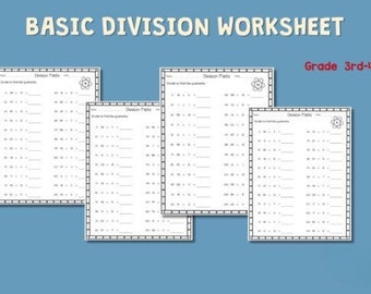 Basic Division Worksheets | Printable