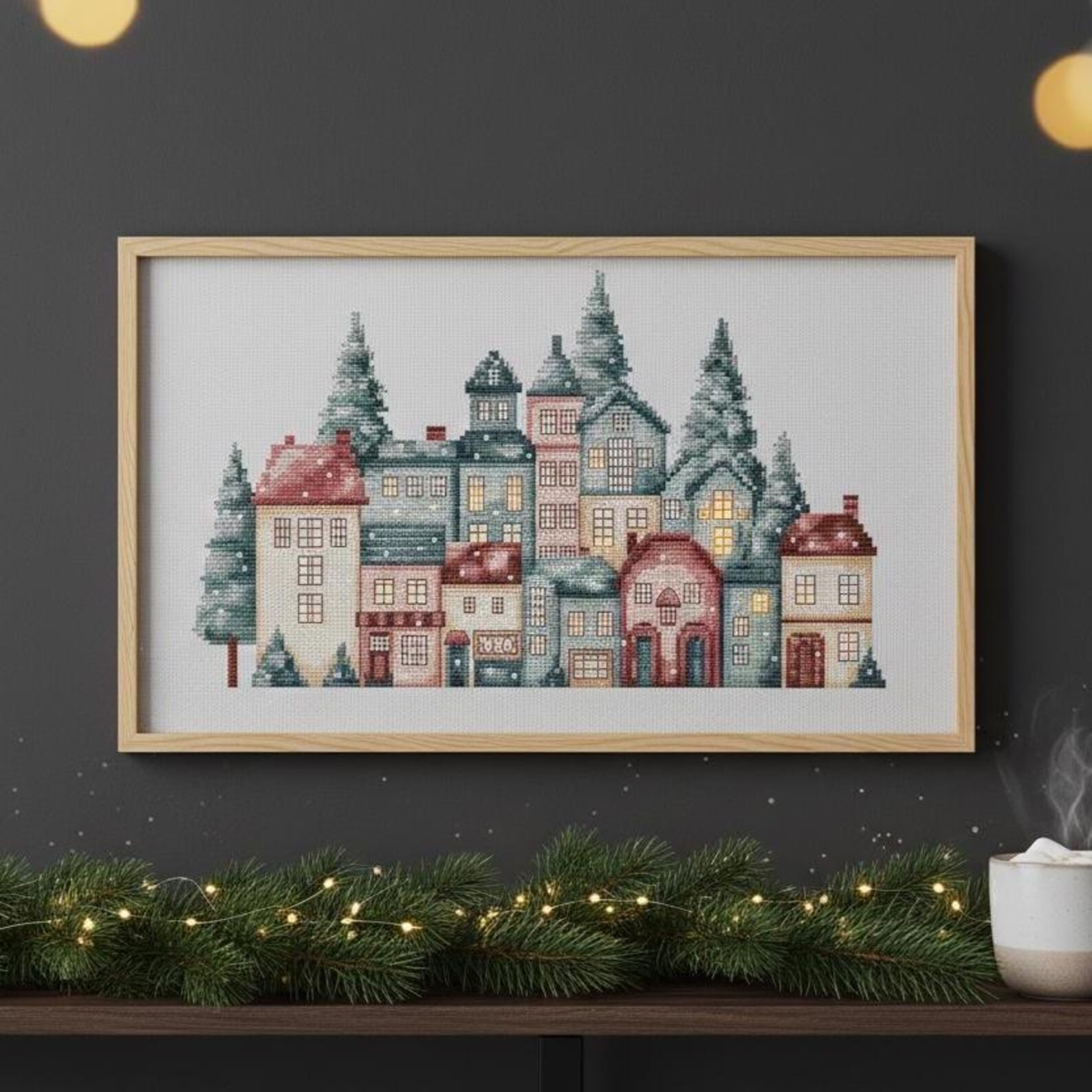 Christmas Village Cross Stitch Pattern Pdf - Etsy