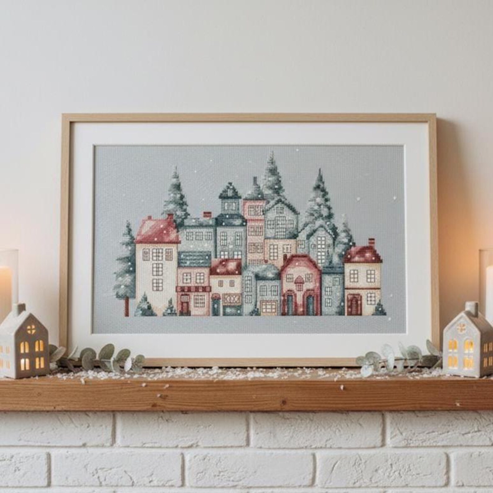 Christmas Village Cross Stitch Pattern Pdf - Etsy
