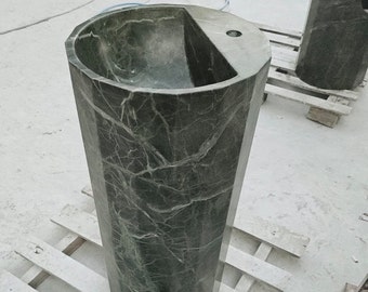 green bathroom sınk,Green wash basin,gift, Rustic green sink,Green stone sink