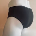 Men's Black Nylon Brief