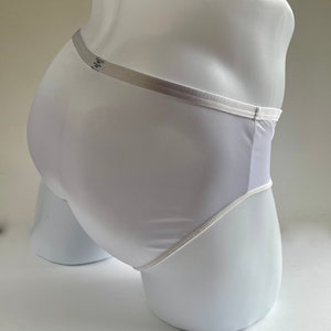 Men&#39;s White Nylon Brief