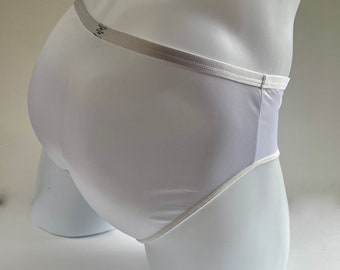 Men's White Nylon Brief