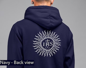 IHS Hoodie | Catholic | Symbol | Jesus | Jesuit | Christian | Mass | Liturgy | RCIA | Gift | Men | Women | Youth | Church | Gospel | Christ