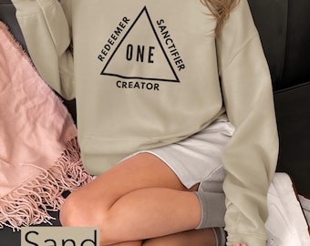 Holy Trinity Hoodie | Creator | Redeemer | Sanctifier | Catholic | Gift | Men | Women | Youth | Evangelise | one God | RCIA | Theology