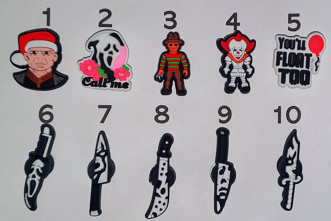 Horror/slasher Movie Themed Jibbitz Croc Shoe Charms Etsy