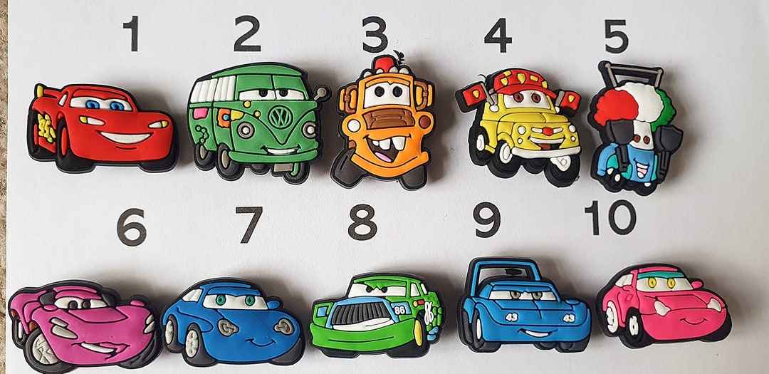 Pixars Cars Themed Jibbitz Croc Shoe Charms Etsy UK
