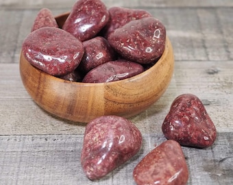 Red Wine Quartz Tumbles from South Africa
