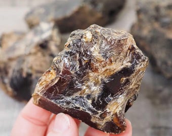Unpolished Rough Indonesian Golden Amber Specimen
