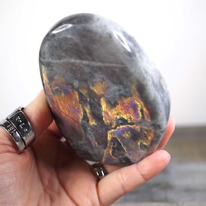 Flashy Sunset, Purple, Pink, Gold Labradorite Freeform