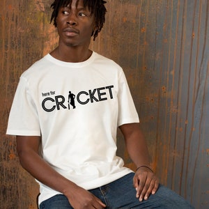 Cricket Jersey, Unisex Jersey, Cricket T-shirt, Cricket Tee, Unisex T-shirt Zwart, Sport Fan Gift, Cricket Fan Dad Gift, hier voor cricket