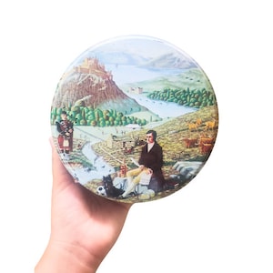 Vintage Crabtree Tin Scottish Theme, Scottish Tin, London Tin, Vintage Tin