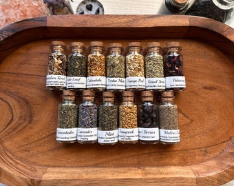 Single 10ml Herb Jars | Herb Apothecary Jars