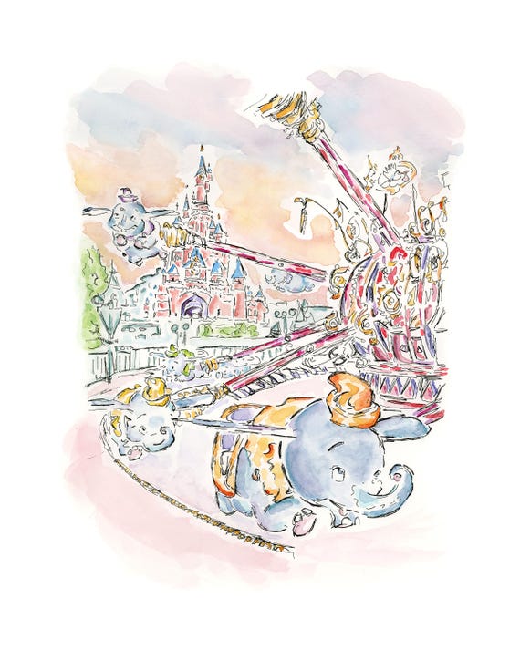☆【受注生産】Flying Dumbo | ディズニー アート