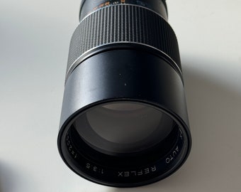 PRINZFLEX AUTO REFLEX 200mm f3.5 Telephoto lens, M42 fit, Adapt to digital, film camera zoom lense