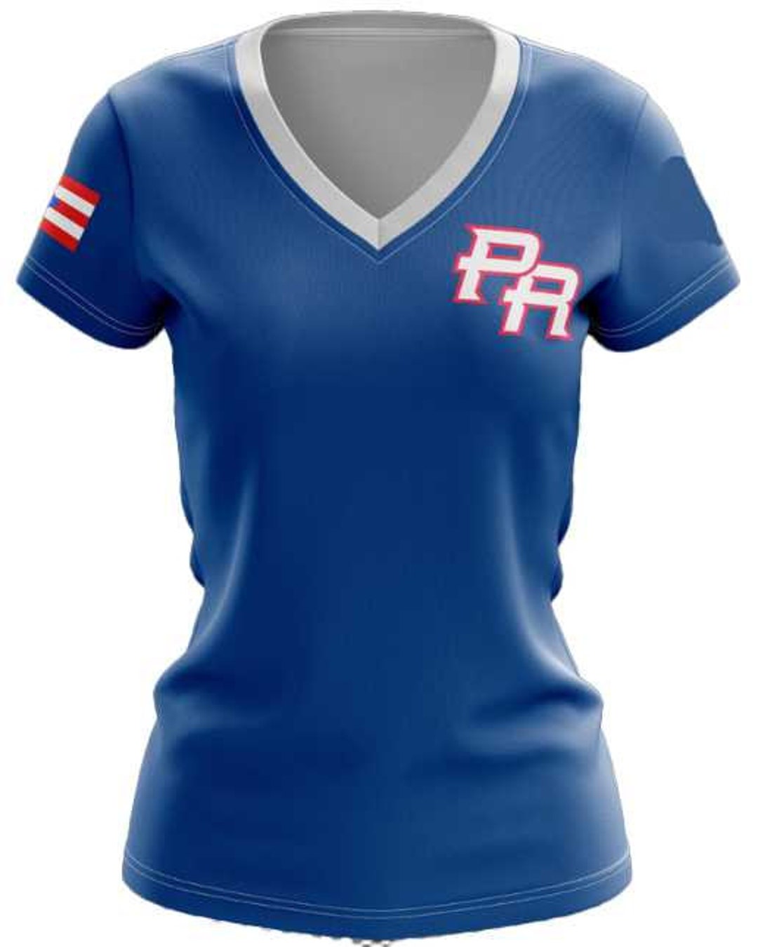 2023 Puerto Rico Ladies Cut V Neck Baseball Tshirt Etsy