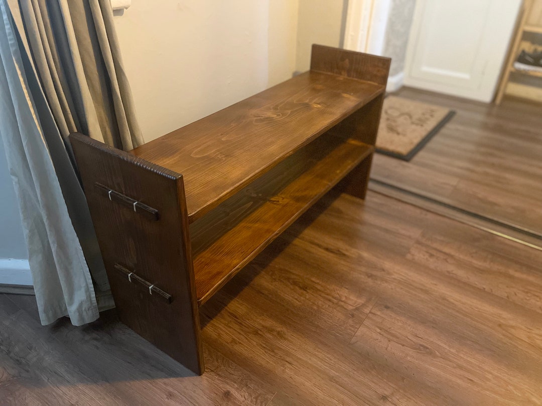 Two Shelf Hand Crafted Shoe Rack - Etsy UK