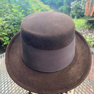 Vintage 1950s 1960s Portis “Flat Top” fedora Hat