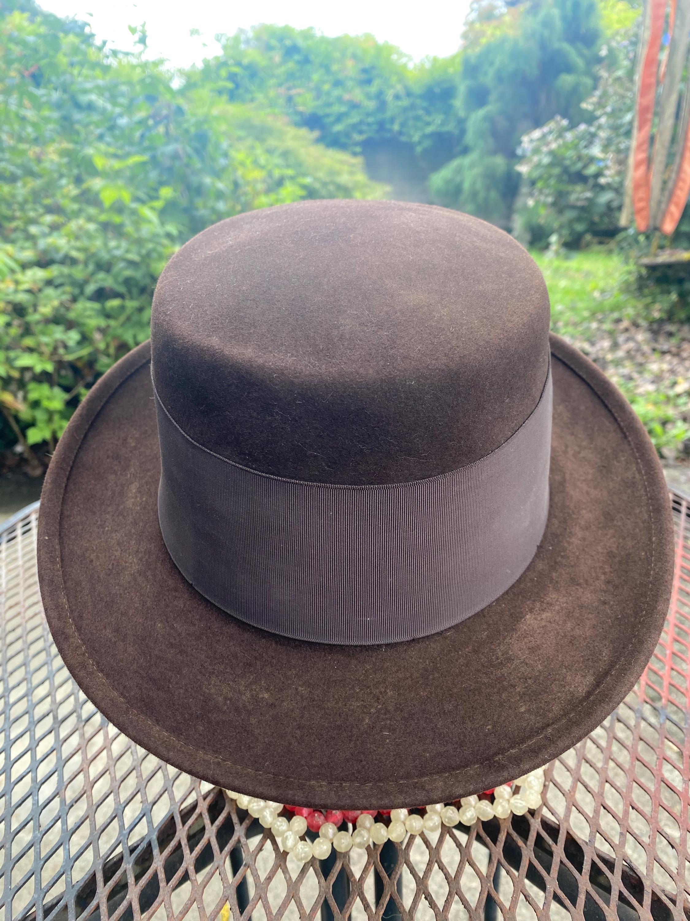 帽子 L.50s VINTAGE Portis fedora hat 1/4 58cm L.50s VINTAGE Portis fedora hat 1/4 58cm Vintage 1950s 1960s