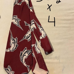 Vintage 1940’s/1950’s swordfish necktie