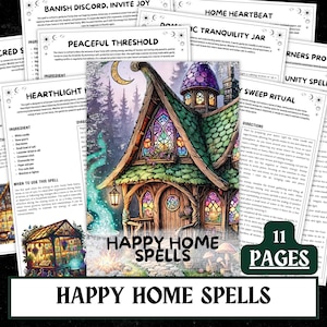 Happy Homes Spell Pack | Witchcraft Grimoire Pages (PDF Download)