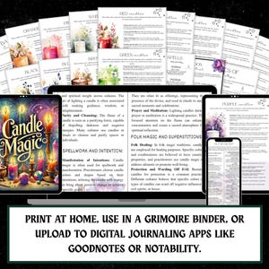 Grimorio de magia con velas / Hechizos y rituales para brujas (Descarga digital) imagen 8