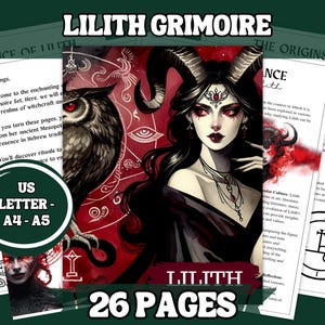 Lilith Grimoire: 26-Page Witchcraft Guide (Printable PDF)