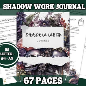 67-Page Shadow Work Journal & Workbook | A4, A5  US Letter Printable PDF | Guided Prompts, Rituals, Deities  Exercises