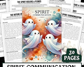 Spirit Communication Grimoire | Mediumship, Divination, Ancestral Magic (Digital Download)