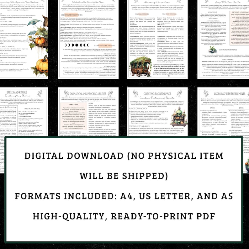 Häckhäxgrimoire | Örtmedicin, guide till naturmagi (digital nedladdning) bild 3