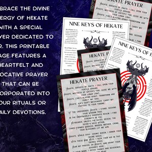 Printable Hekate Keys and Prayer Set , Digital Download , Printable ...