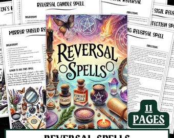 Curse Reversal Spell Pack | Witchcraft Grimoire Seiten (Digitaler Download)