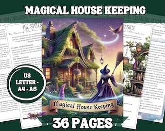 Magical Housekeeping Guide: 36 Printable Pages (Digital Grimoire)
