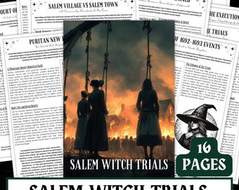 Salem Witch Trials Guide | Historical Witchcraft Resource (PDF)