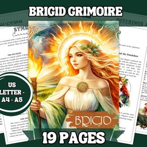 Brigid Celtic Goddess Grimoire: 19-Page Printable Pages (PDF)