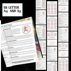 Sagittarius Zodiac Grimoire Pages | Witchy Astrology Book (PDF) image 7