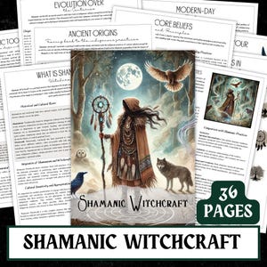 Guide de sorcellerie chamanique | Grimoire de 36 pages, Spirit Work (PDF)