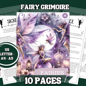 Ausdruckbares Feen Grimoire: Folklore & Magie Anleitung (Digitaler Download)
