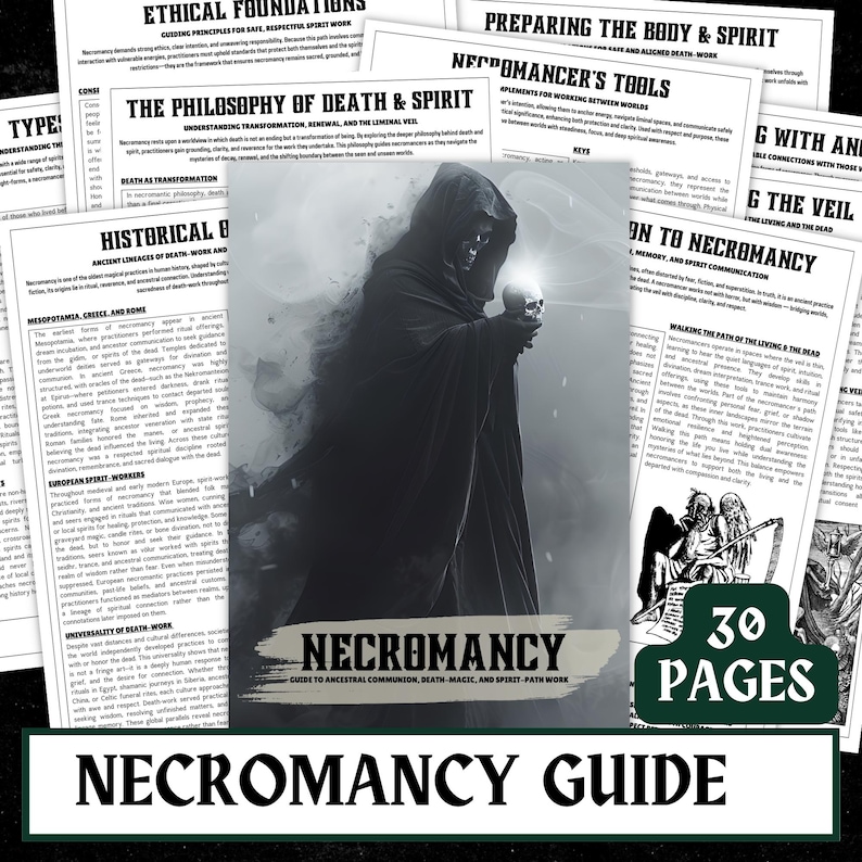 Necromancy Guide - Ancestral Work, Spirit Communication (Digital Download) image 1