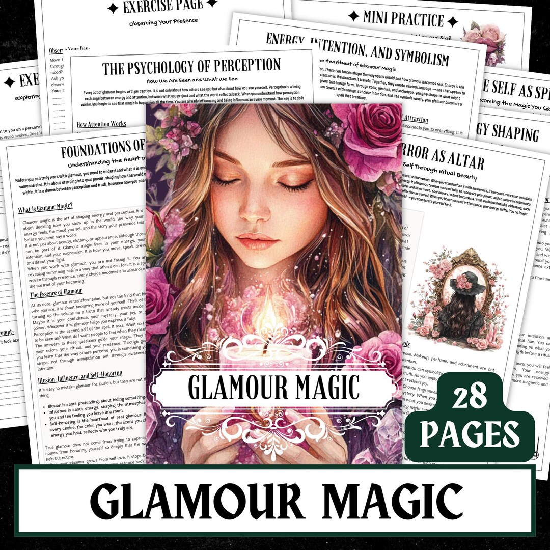 Glamour Magic Grimoire | Witchcraft Spells, Rituals (PDF) - Etsy